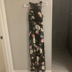 Long halter style maxi dress